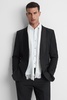 Shawl Lapel Modern Fit Single Breasted Tuxedo Jacket in Black