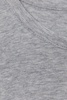 Mercerised Crew Neck T-shirt in Grey Melange