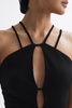 Strappy Cut-Out Top in Black