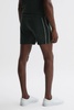 Towelling Drawstring Shorts in Dark Green