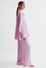 Sleeper Relaxed Button-Through Shirt in Bubblegum