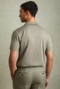 Mercerised Cotton Polo Shirt in Dusty Green