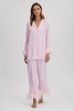 Sleeper Detachable Feather Pyjama Set in Pink/White