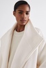 Atelier Blindseam Wool and Cashmere Coat in Cream