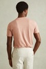 Cotton Crew Neck T-Shirt in Dusty Pink