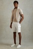 Interlock Jersey Drawstring Shorts in White