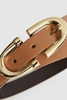 Horseshoe Belt in Tan