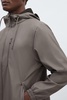 Rains Long Storm Breaker Raincoat in Dark Grey