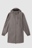 Rains Long Storm Breaker Raincoat in Dark Grey