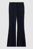 Flared Suit Trousers in Navy