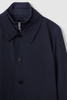 Jacket With Removable Funnel-Neck Insert in Navy