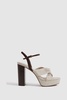 Raffia Platform Heels in Natural