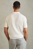 Textured Half-Zip Polo Shirt in White