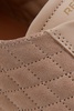 Leather Suede Lattice Trainers in Blush