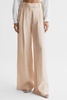 Wide Leg Occasion Trousers in Nude