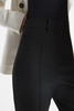 Flared High Rise Trousers in Black