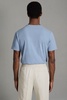 Cotton Crew Neck T-Shirt in Reef Blue