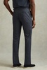 Slim Fit Cotton Blend Adjuster Trousers in Airforce Blue