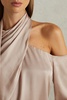 Off-The-Shoulder Drape Top in Blush