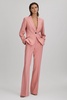 Millie Pink Tailored Single Breasted Suit Blazer