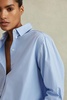 Cotton Poplin Shirt in Blue