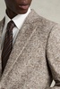 Tweed Single-Breasted Blazer with Wool in Oatmeal