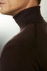 Merino Roll Neck Jumper in Dark Bordeaux