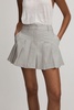 Hallie Heather Grey Anna Quan Pleated Mini Skirt