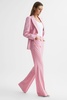 High Rise Wide Leg Trousers in Pink