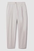 Petite Tapered Suit Trousers with TENCEL™ Fibers in Light Grey