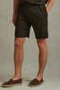 Ribbed Elasticated Waist Shorts in Green