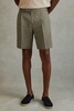 Cotton/Linen Blend Adjuster Shorts in Sage