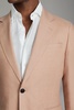 Slim Fit Single Breasted 100% Linen Blazer in Pink