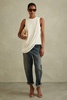 Draped Layered Top in Ivory