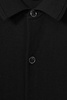 Merino Wool Button-Through Cardigan in Black