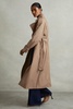 Jenna Camel Double Breasted Belted Trench Coat