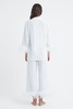 Sleeper Detachable Feather Pyjama Set in White