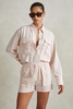 Lyocell Button Through Shirt in Nude