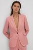 Millie Pink Tailored Single Breasted Suit Blazer