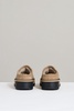 Suede Shearling-Lined Mules in Tan