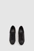 Platform Leather Trainers in Black