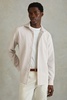 Textured Cutaway Collar Shirt in Stone