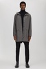 Rains Longline Hooded Raincoat in Slate