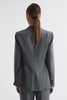 Tailored Fit Wool Blend Single Breasted Suit Blazer in Grey