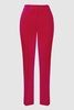 Petite Velvet Tapered Suit Trousers in Pink