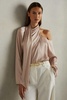 Off-The-Shoulder Drape Top in Blush