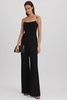 Halston Cowl Neck Jumpsuit in Black