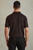 Merino Wool Polo Shirt in Coco Brown