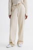 Wide Leg Trousers in Cream