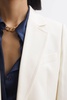 Tailored Single Breasted Blazer in Cream